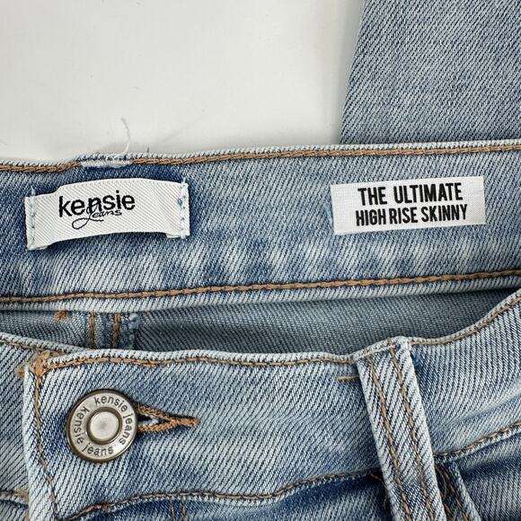 Kensie Jeans The Ultimate High Rise Skinny Raw Slit Edge Hem Womens 30 10 - Picture 11 of 11